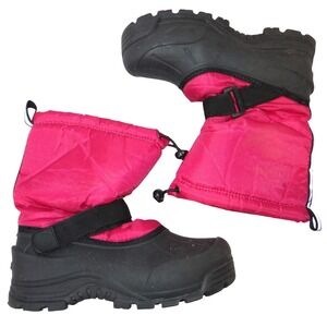 Northside Kids Pink Black Thinsulate Insulated Winter Snow Boots Size 3